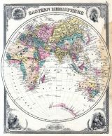 Hemisphere Map - Eastern, Indiana State Atlas 1876